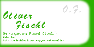 oliver fischl business card